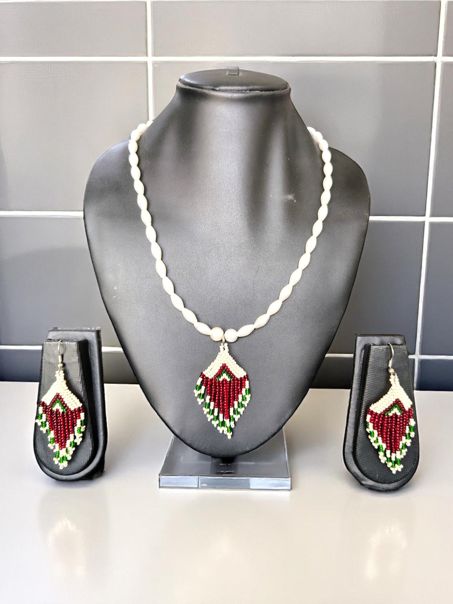 Shop Handmade Pearl Necklace Set Online In India – INHANSS