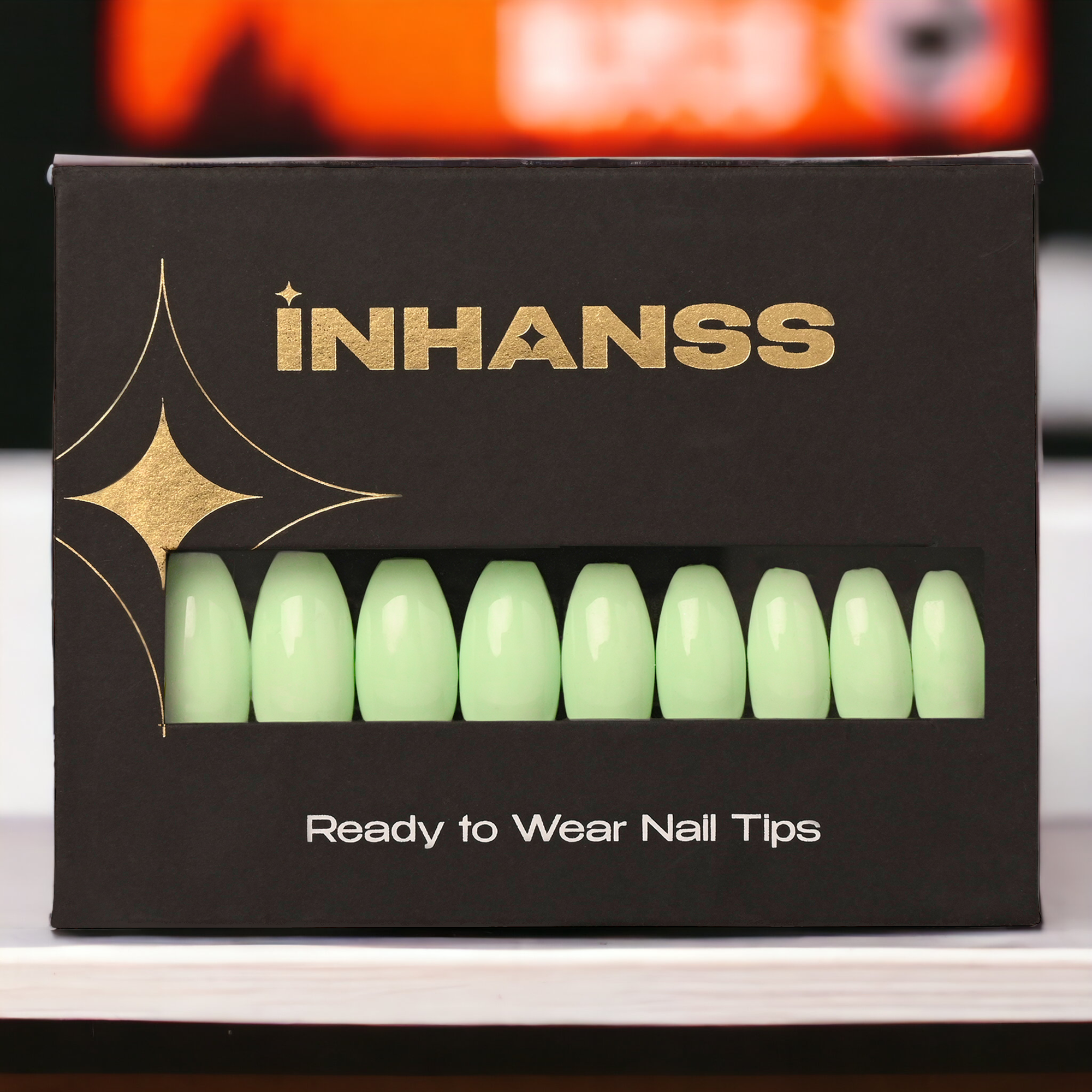Handmade Reusable Premium Press on Nail Art Kit : EverGreen