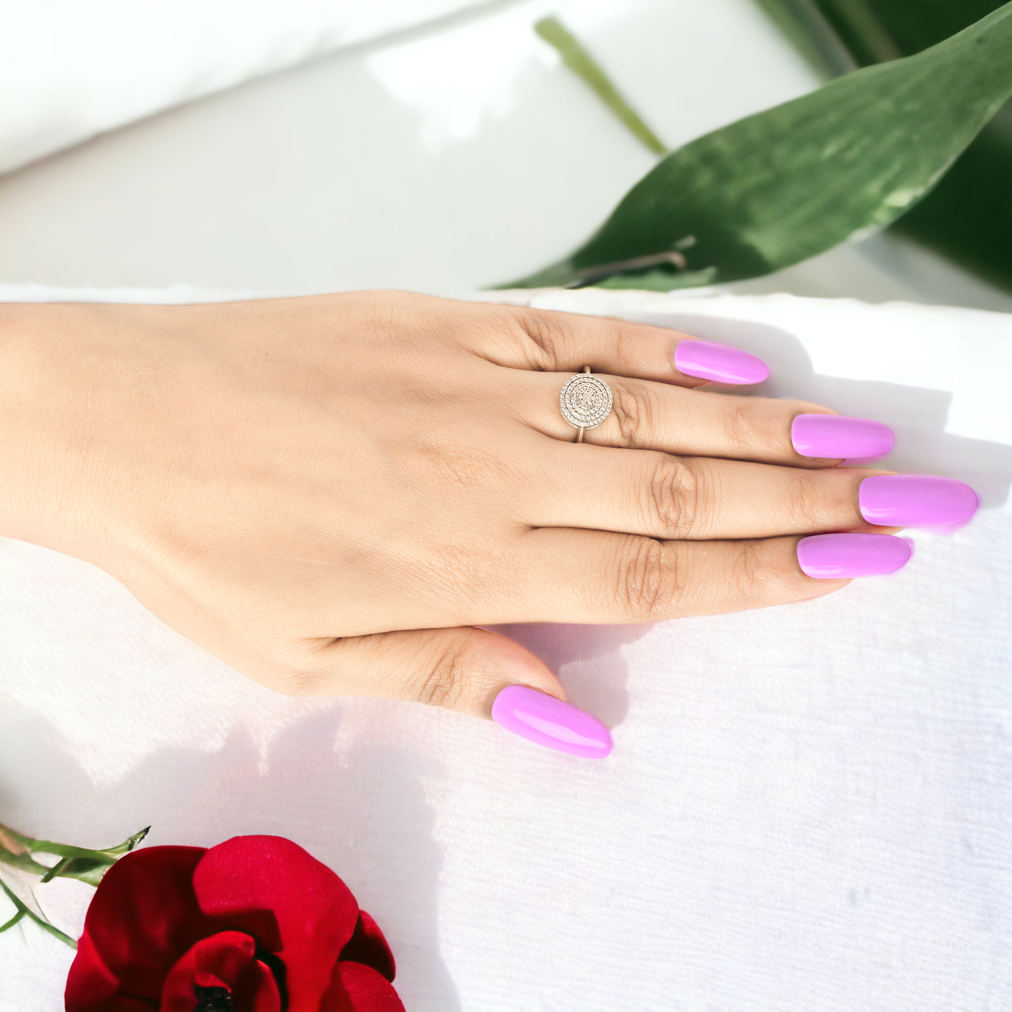 Handmade Reusable Premium Press on Nail Art Kit : Purple Beauty