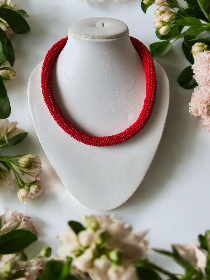 Midnight Radiance Beaded Necklace Set - Rope Necklace - 7 Colours Available in 2 Variants