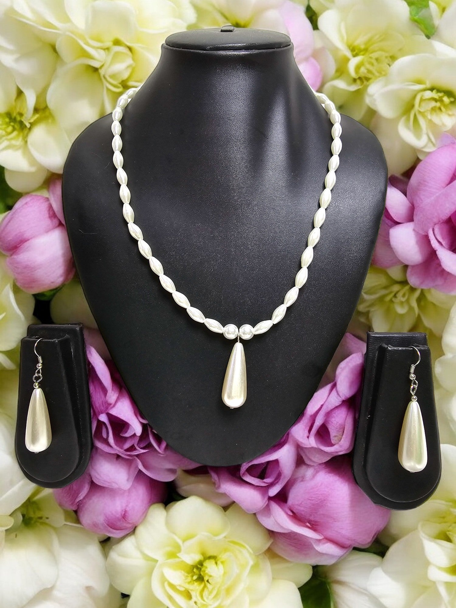 Pearly Radiance Set-Handmade