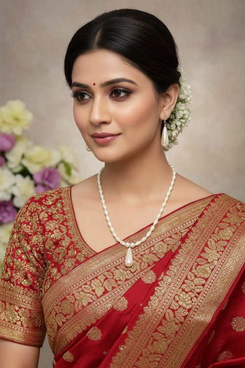Pearly Radiance Set-Handmade