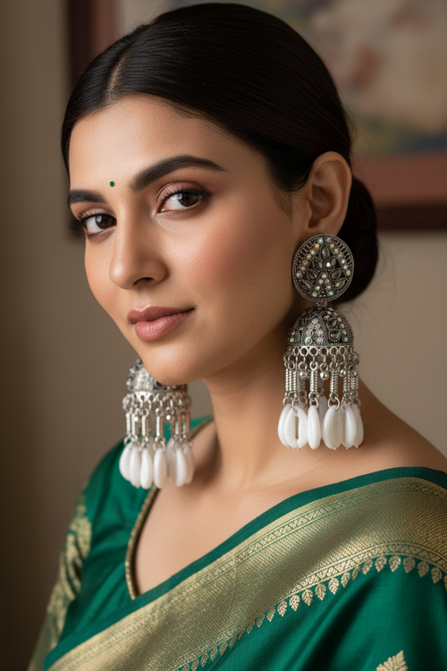 Regal Elegance Chandbali Earrings
