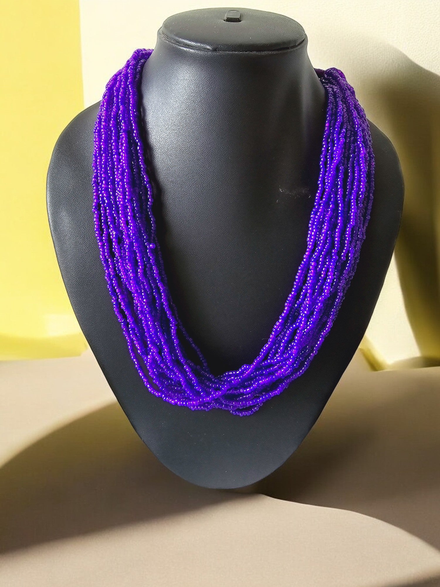 20 Layers Handmade Beaded Multilayer Necklace - 23 Colours Available