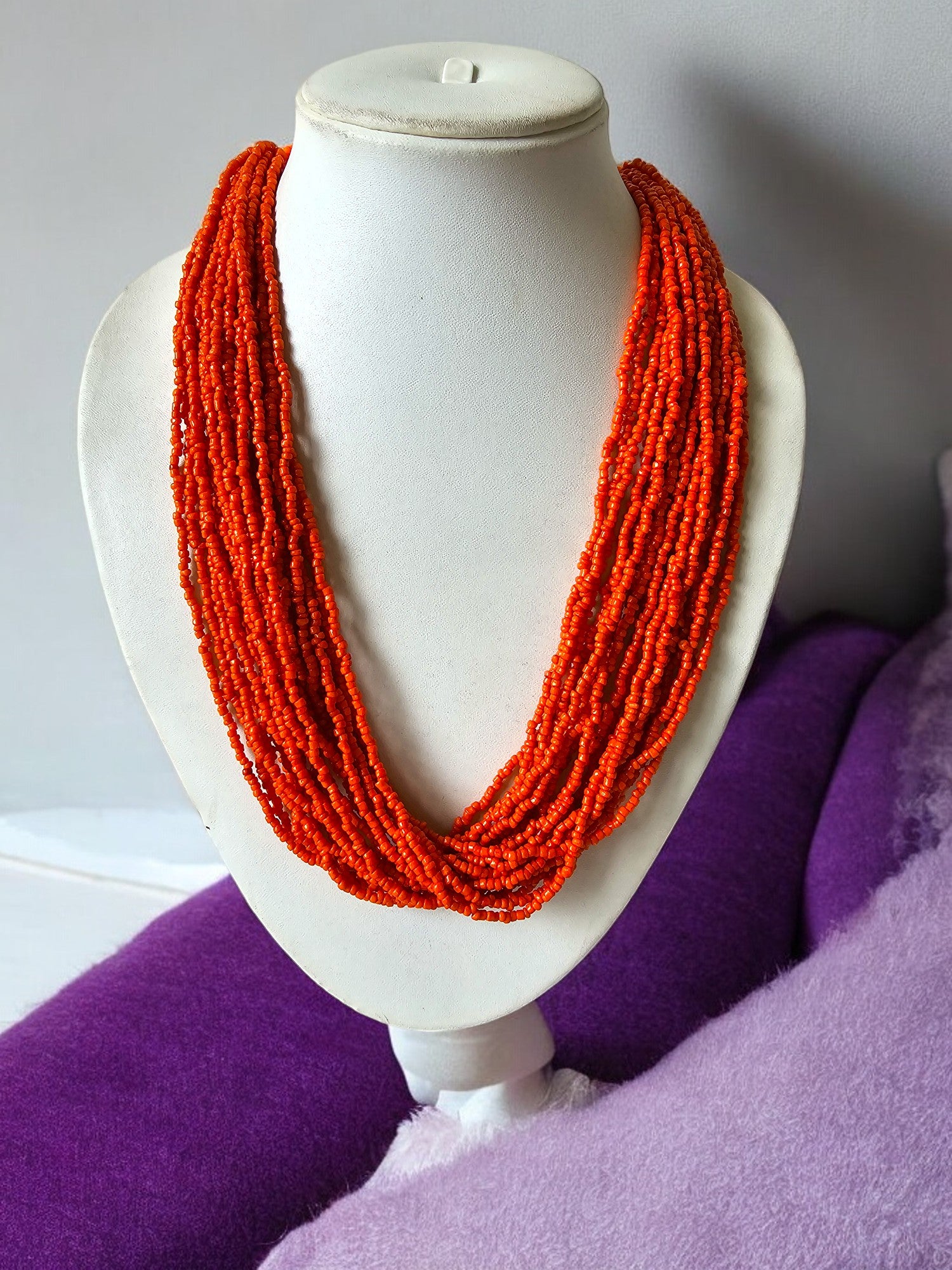 20 Layers Handmade Beaded Multilayer Necklace - 23 Colours Available