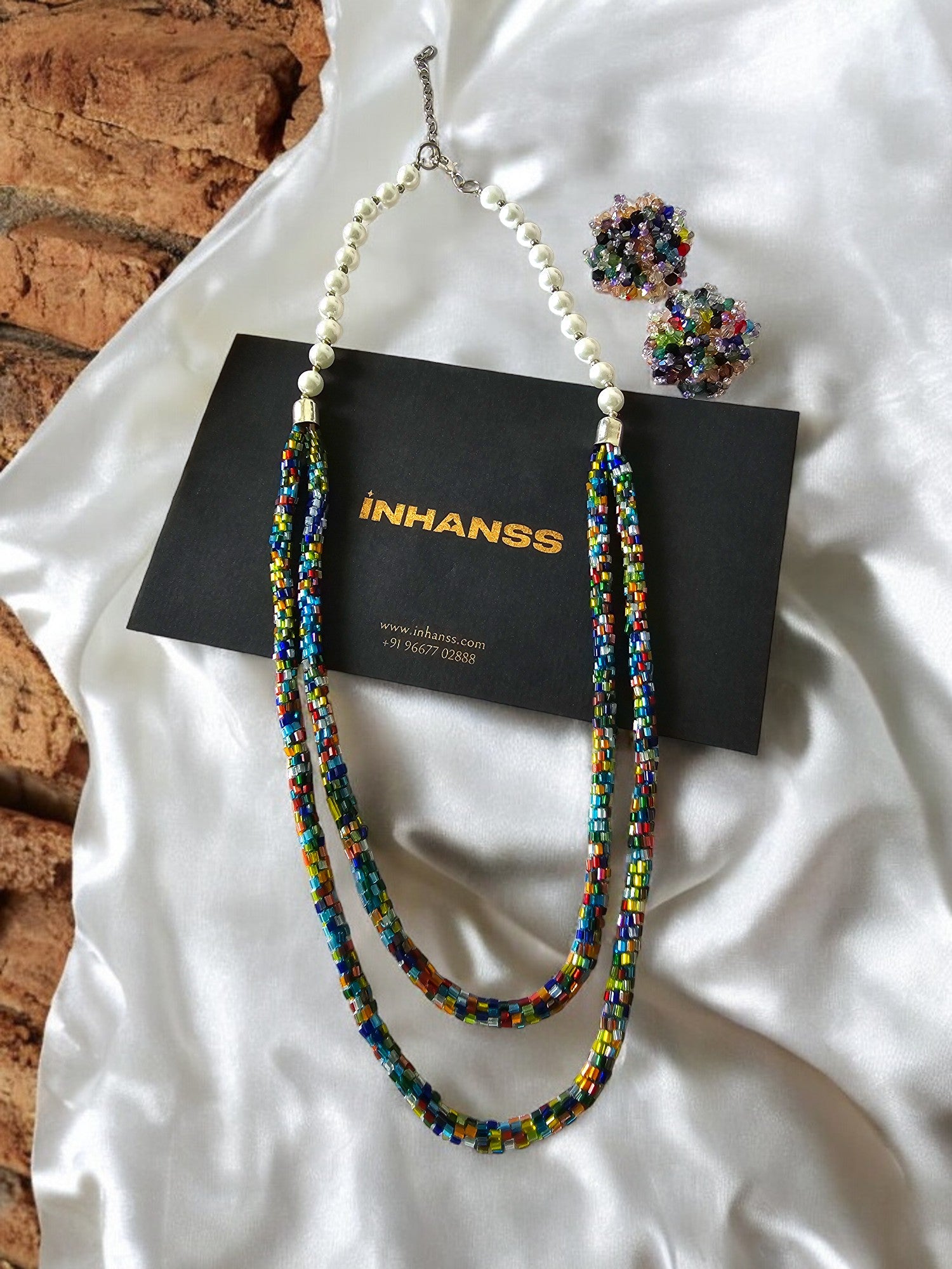 Splendour Handmade Multi-Layered Necklace Set - 2 Colours Available