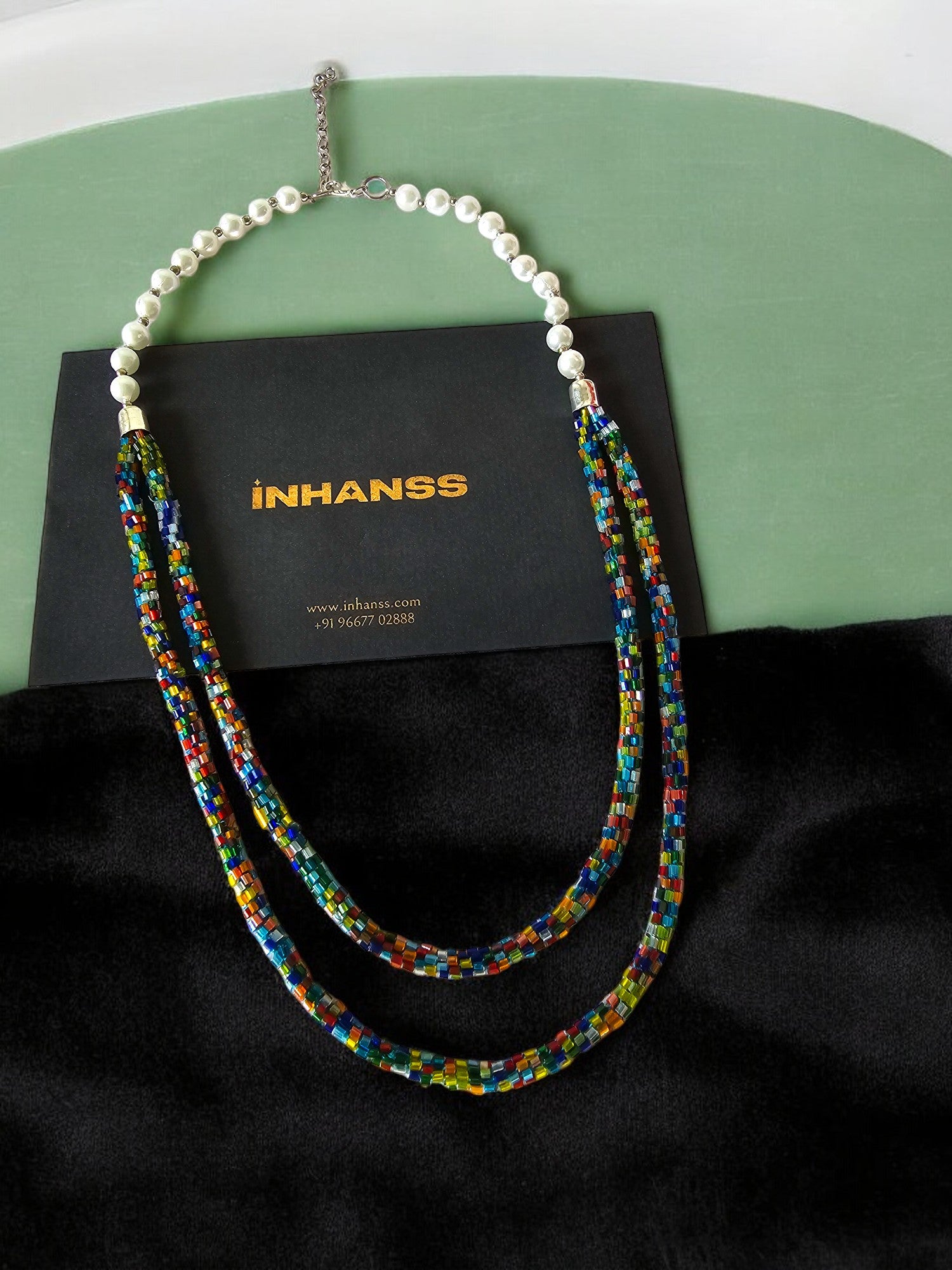 Splendour Handmade Multi-Layered Necklace Set - 2 Colours Available