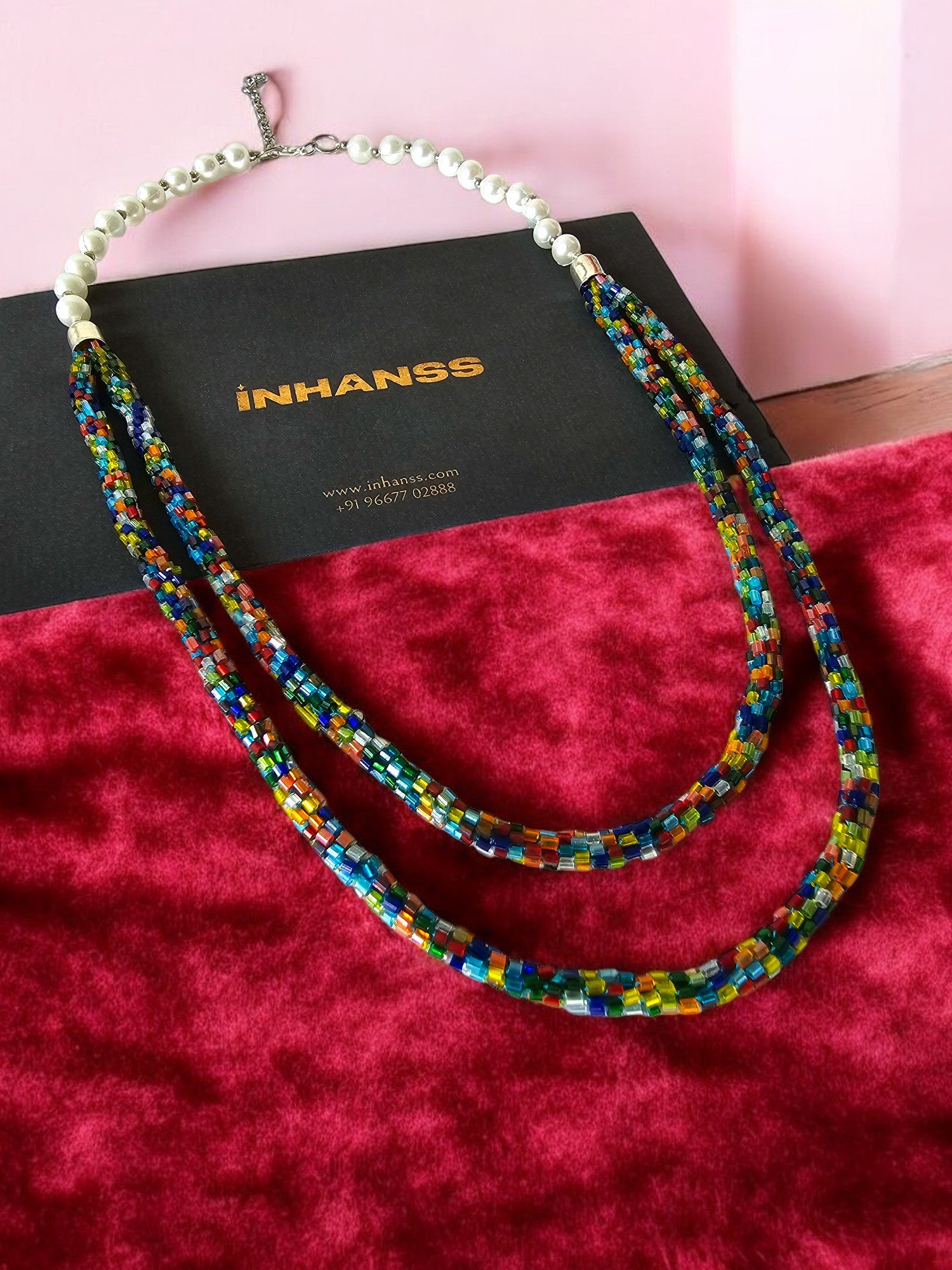 Splendour Handmade Multi-Layered Necklace Set - 2 Colours Available