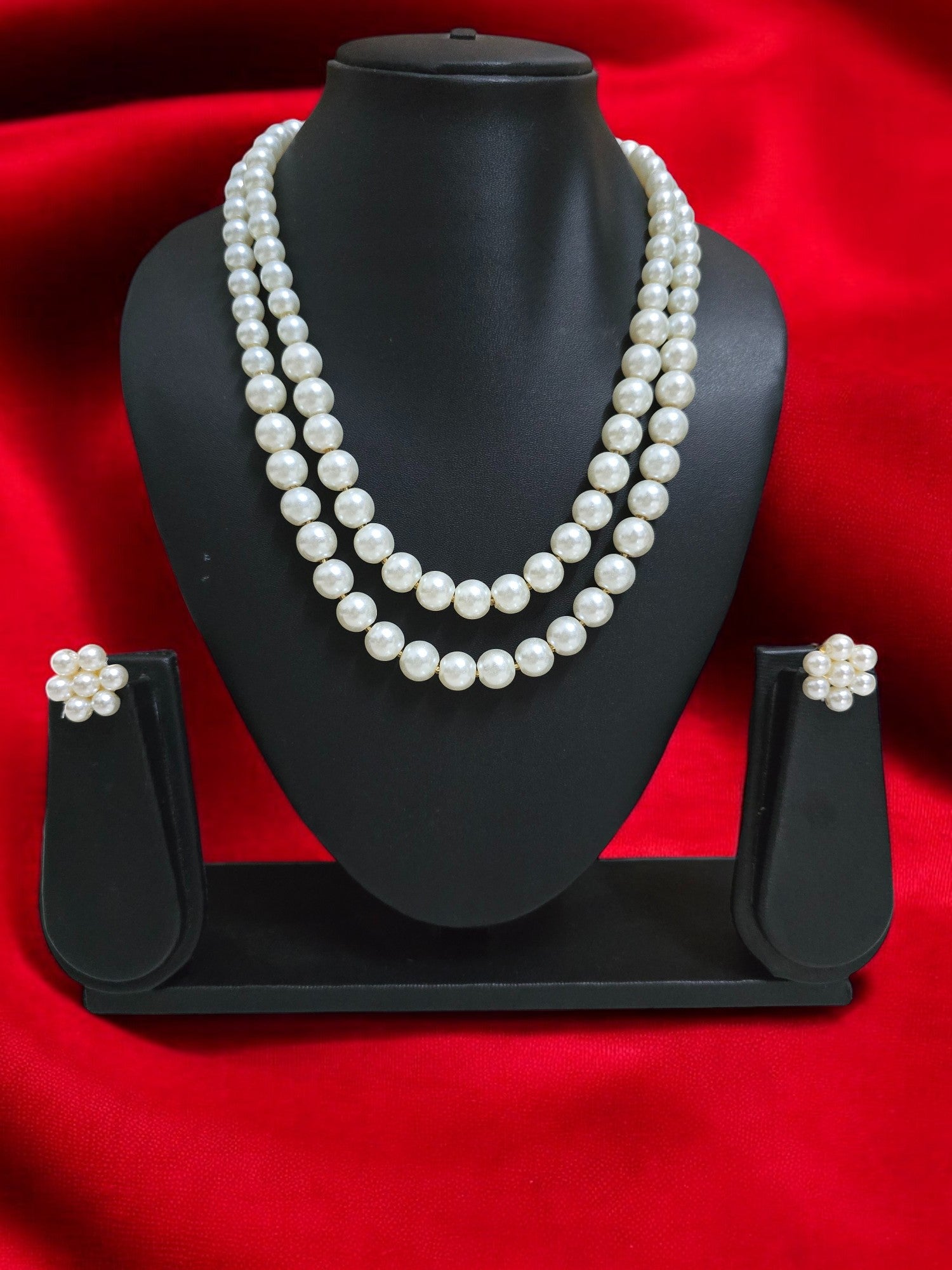 Radiant Grace Pearl Set (Double Layered Pearls) - 15 Colours Available