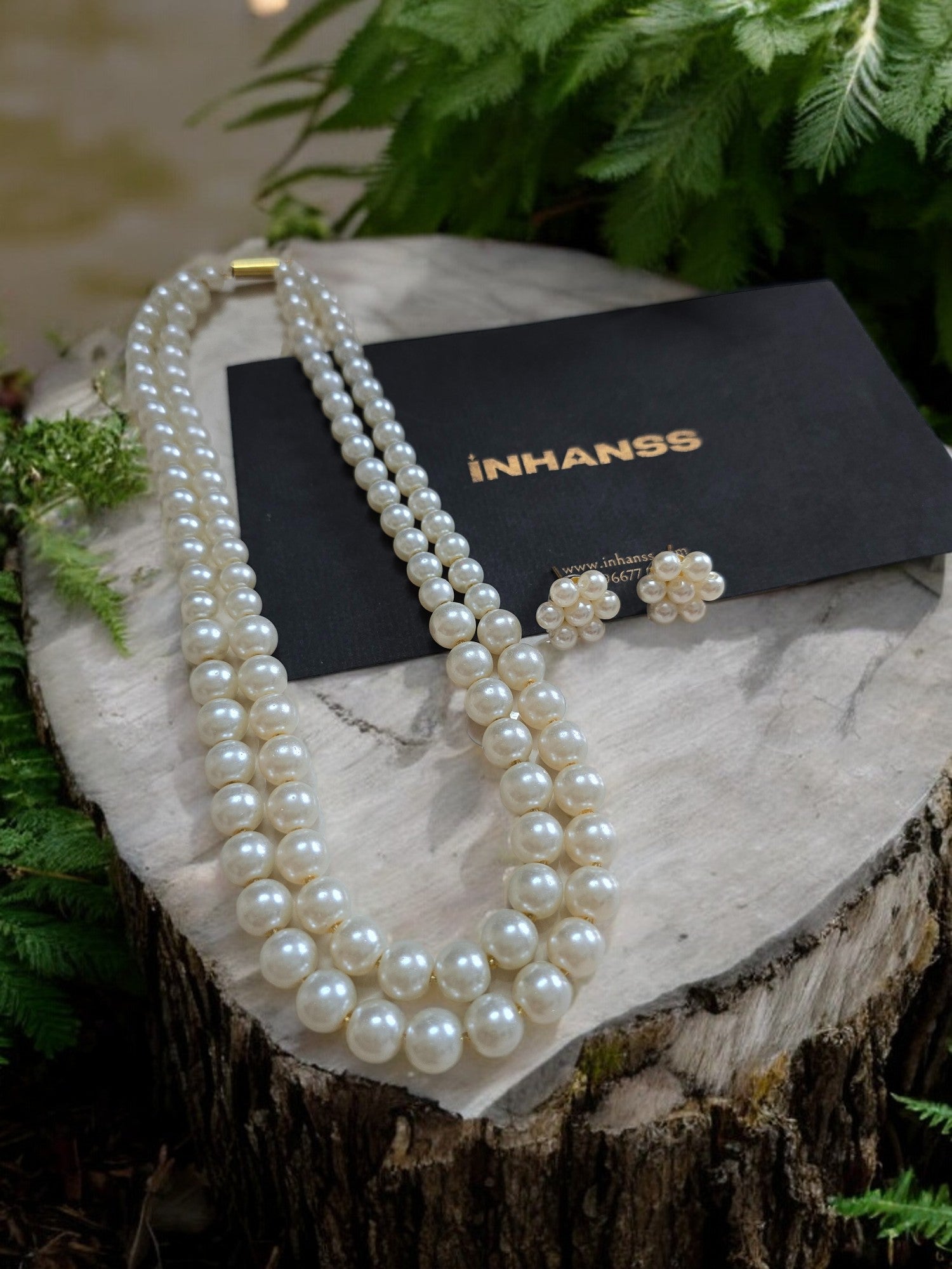 Radiant Grace Pearl Set (Double Layered Pearls) - 15 Colours Available