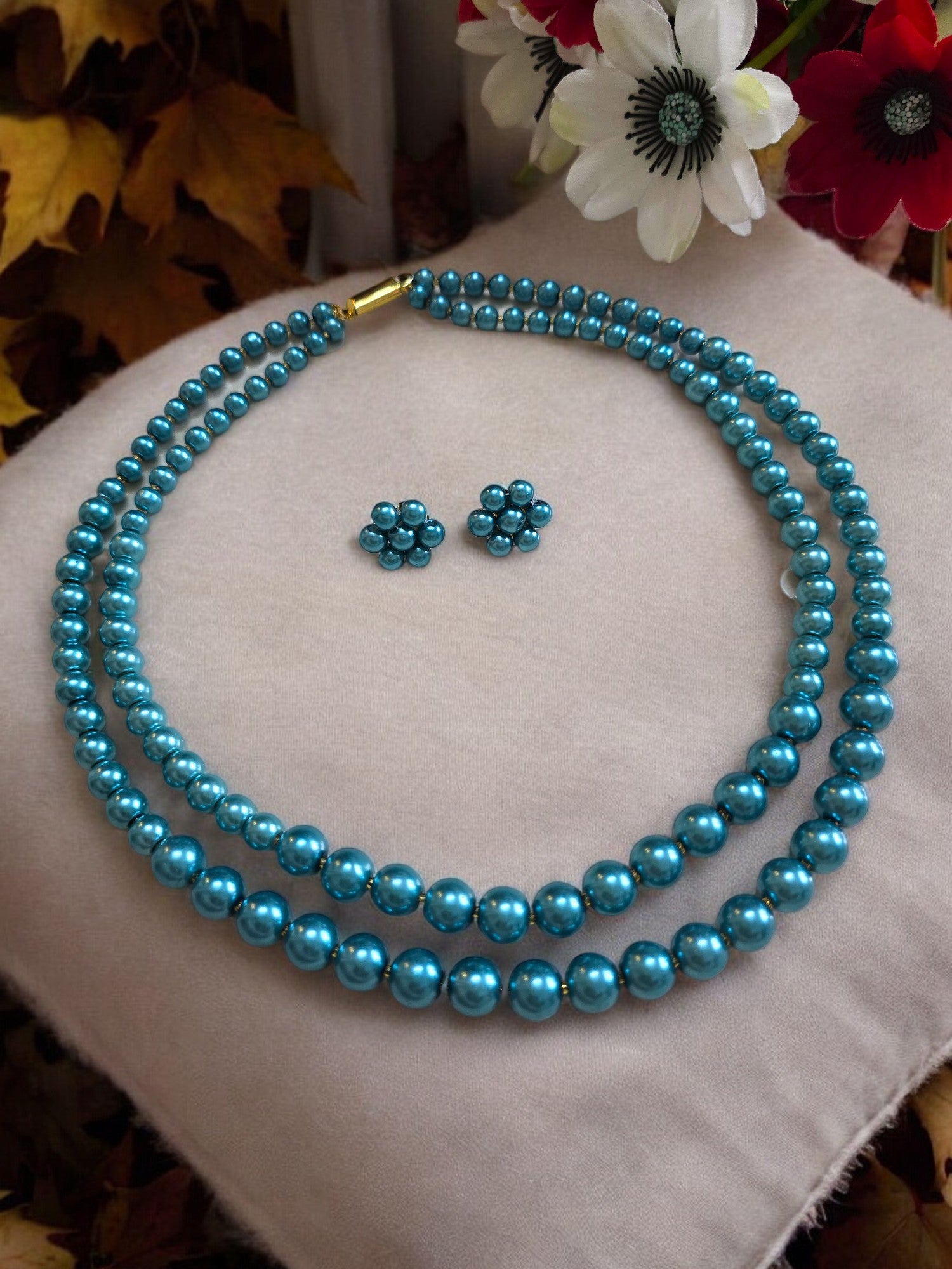 Radiant Grace Pearl Set (Double Layered Pearls) - 15 Colours Available