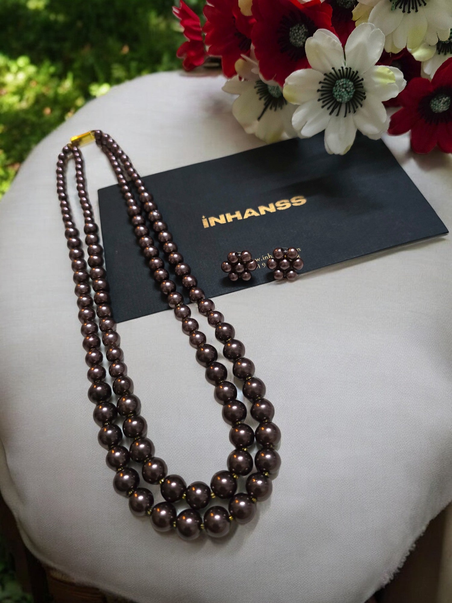 Radiant Grace Pearl Set (Double Layered Pearls) - 15 Colours Available