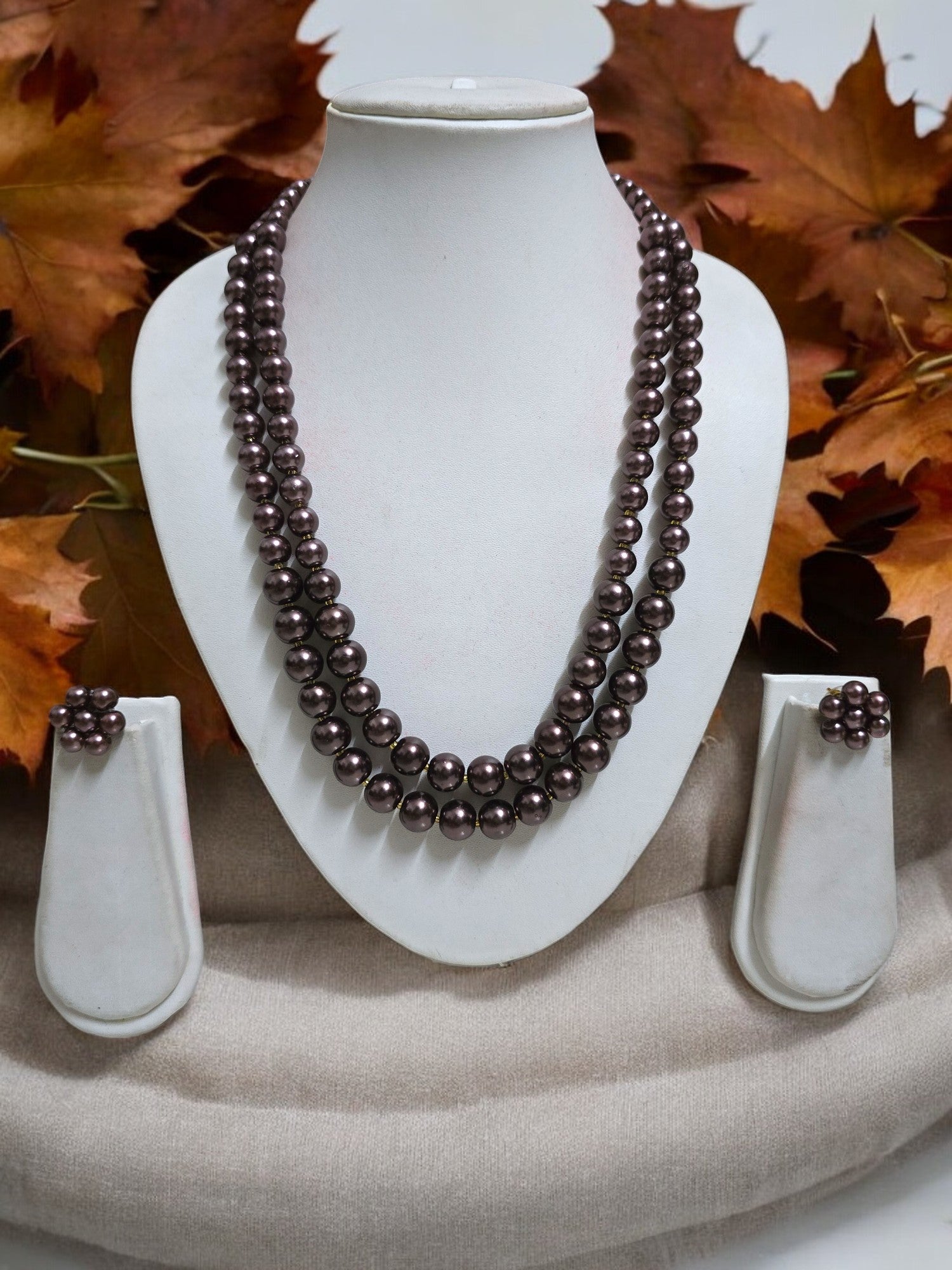 Radiant Grace Pearl Set (Double Layered Pearls) - 15 Colours Available