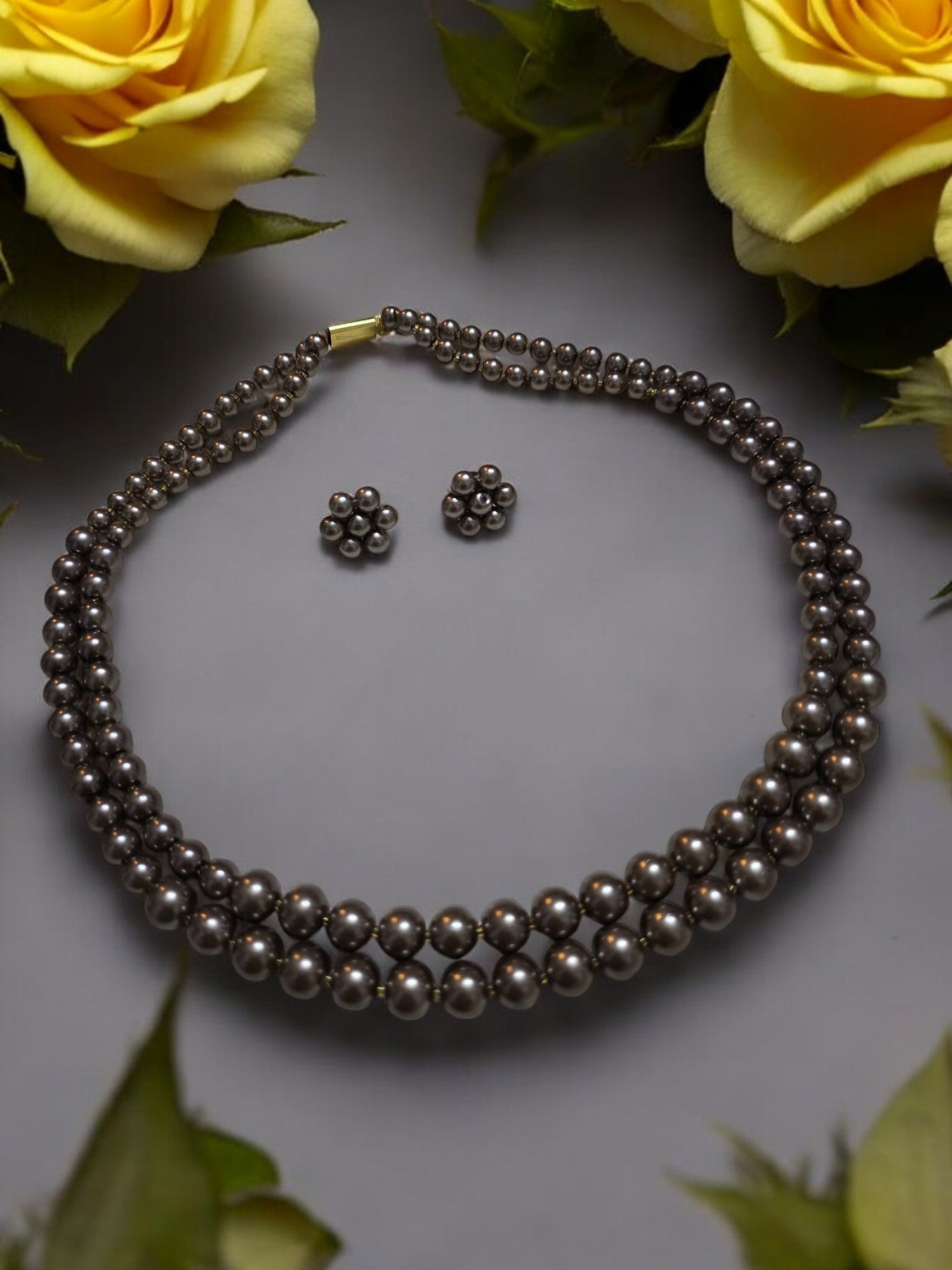 Radiant Grace Pearl Set (Double Layered Pearls) - 15 Colours Available
