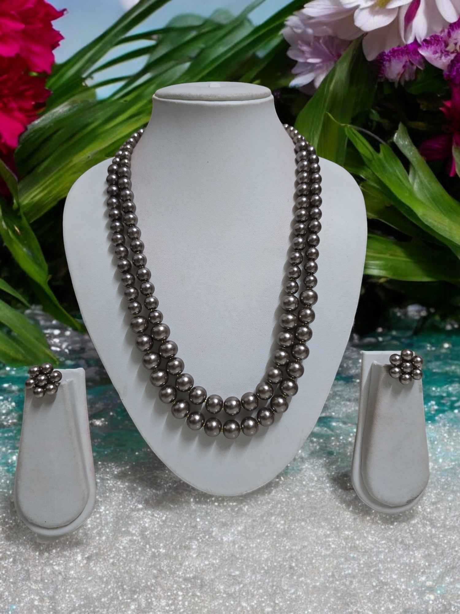 Radiant Grace Pearl Set (Double Layered Pearls) - 15 Colours Available