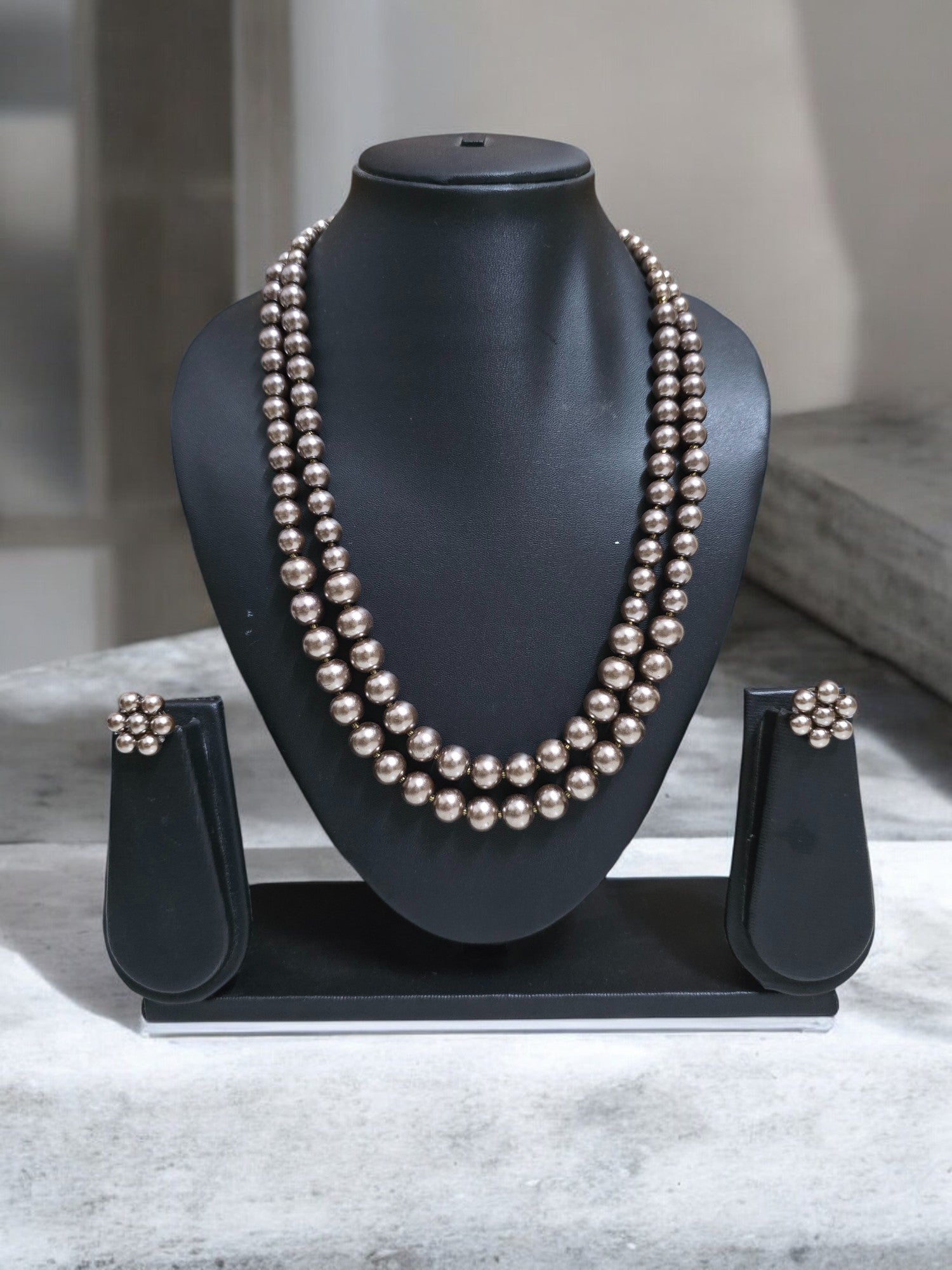 Radiant Grace Pearl Set (Double Layered Pearls) - 15 Colours Available