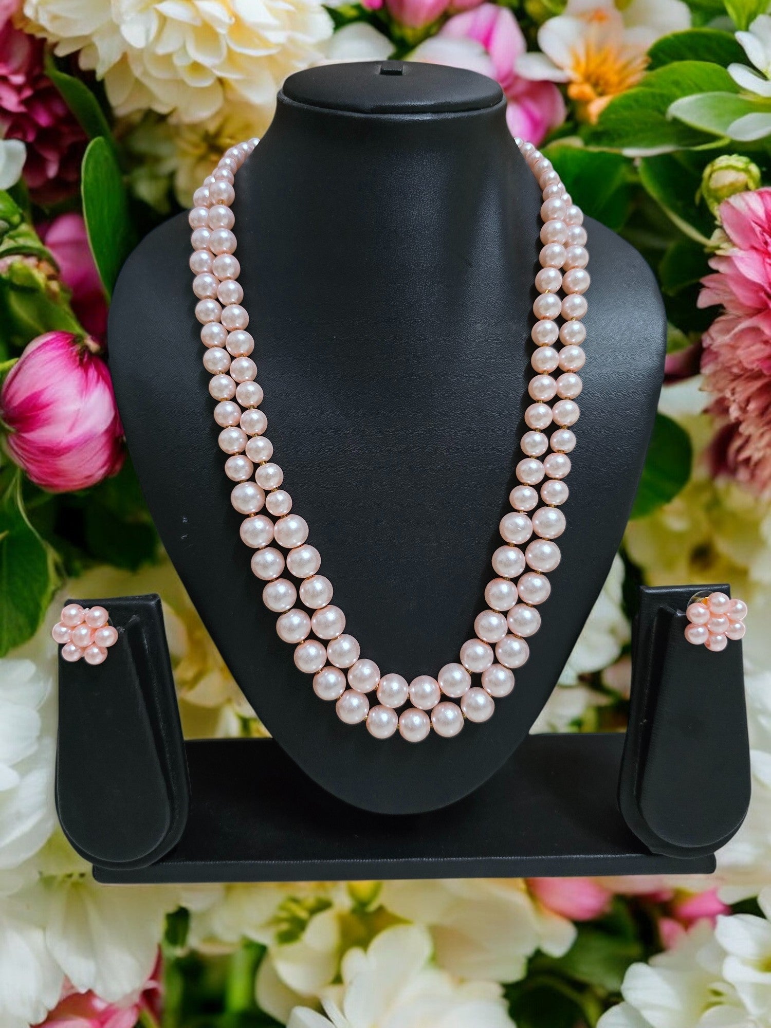 Radiant Grace Pearl Set (Double Layered Pearls) - 15 Colours Available