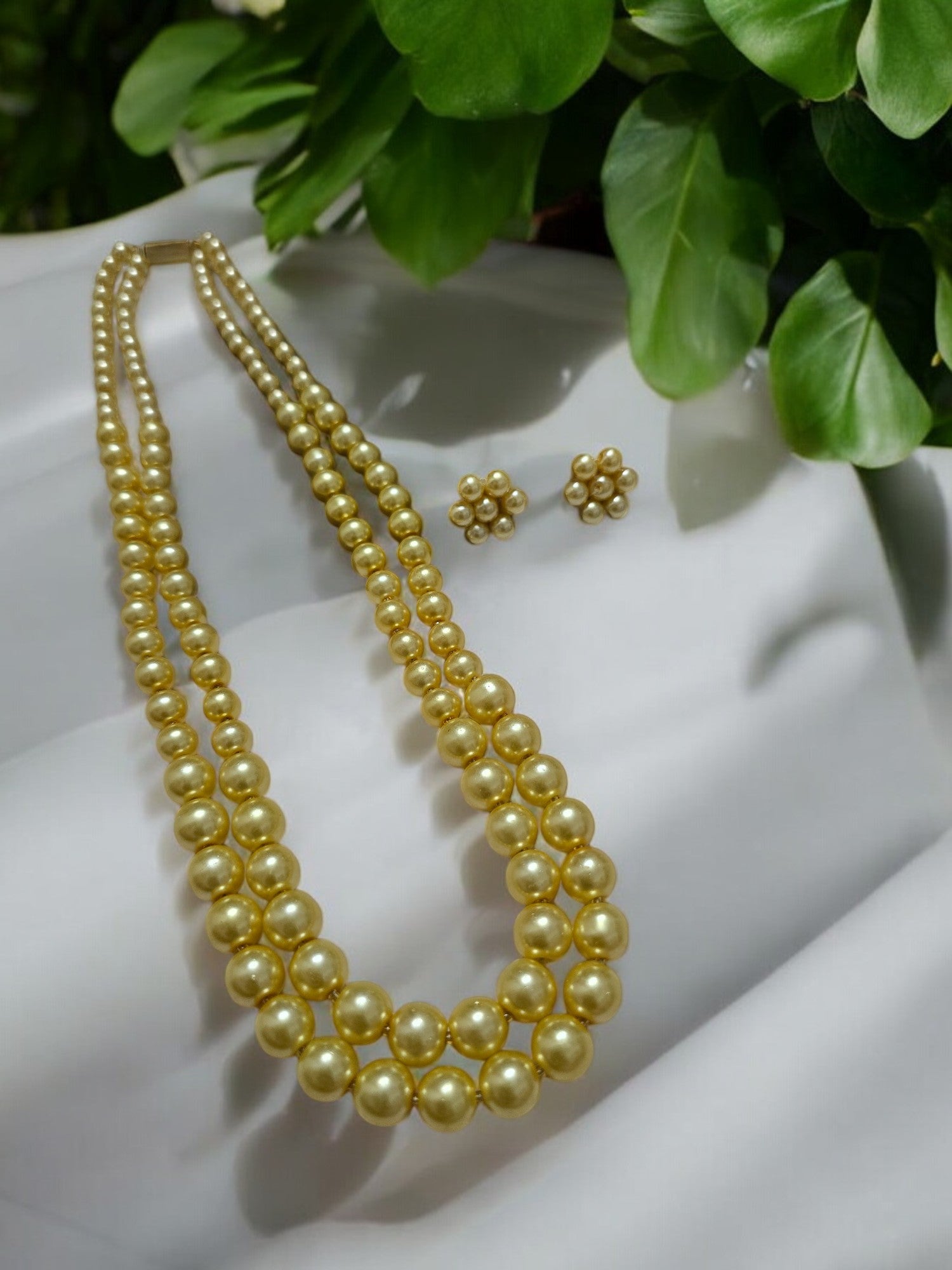 Radiant Grace Pearl Set (Double Layered Pearls) - 15 Colours Available