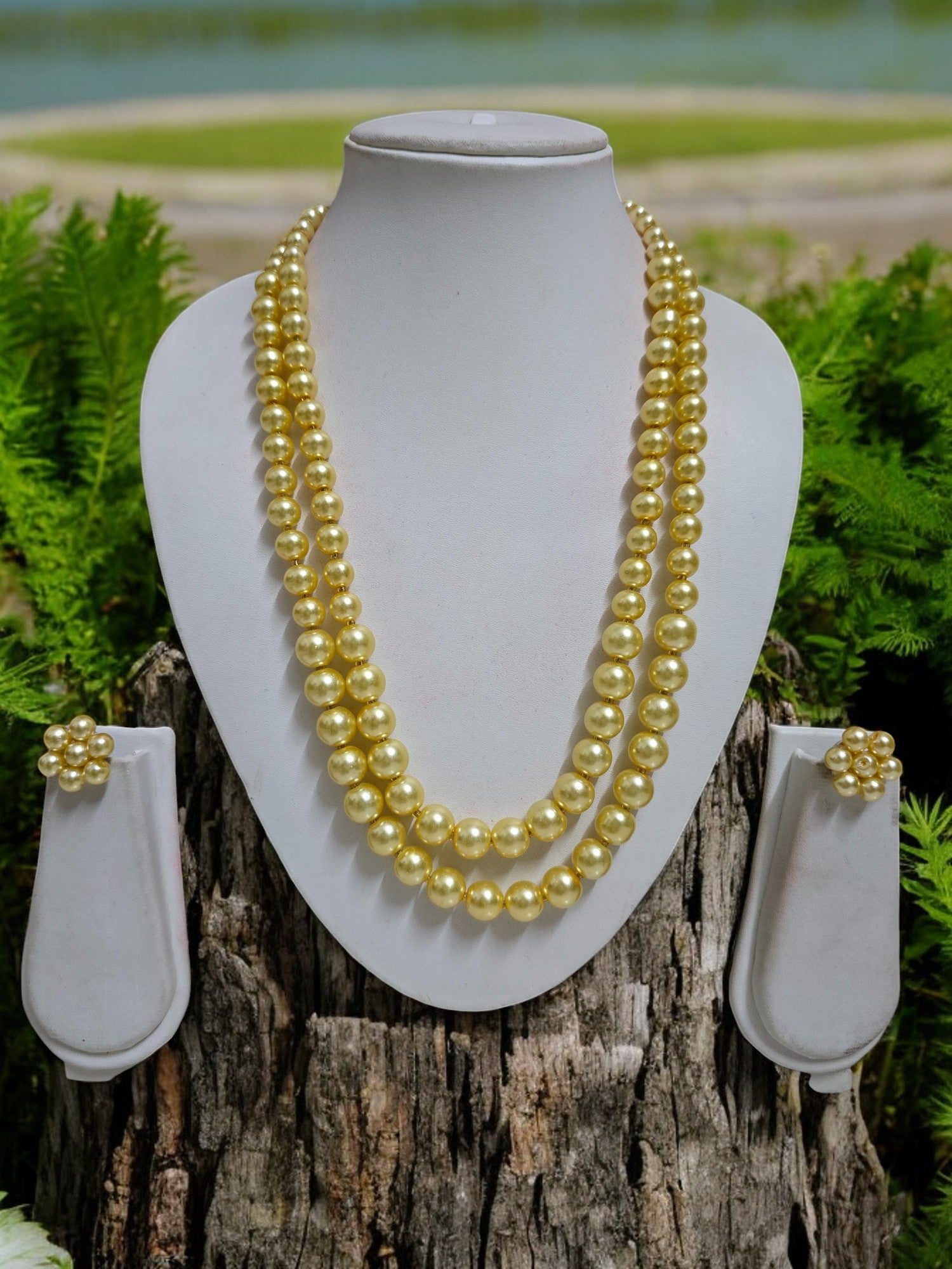 Radiant Grace Pearl Set (Double Layered Pearls) - 15 Colours Available