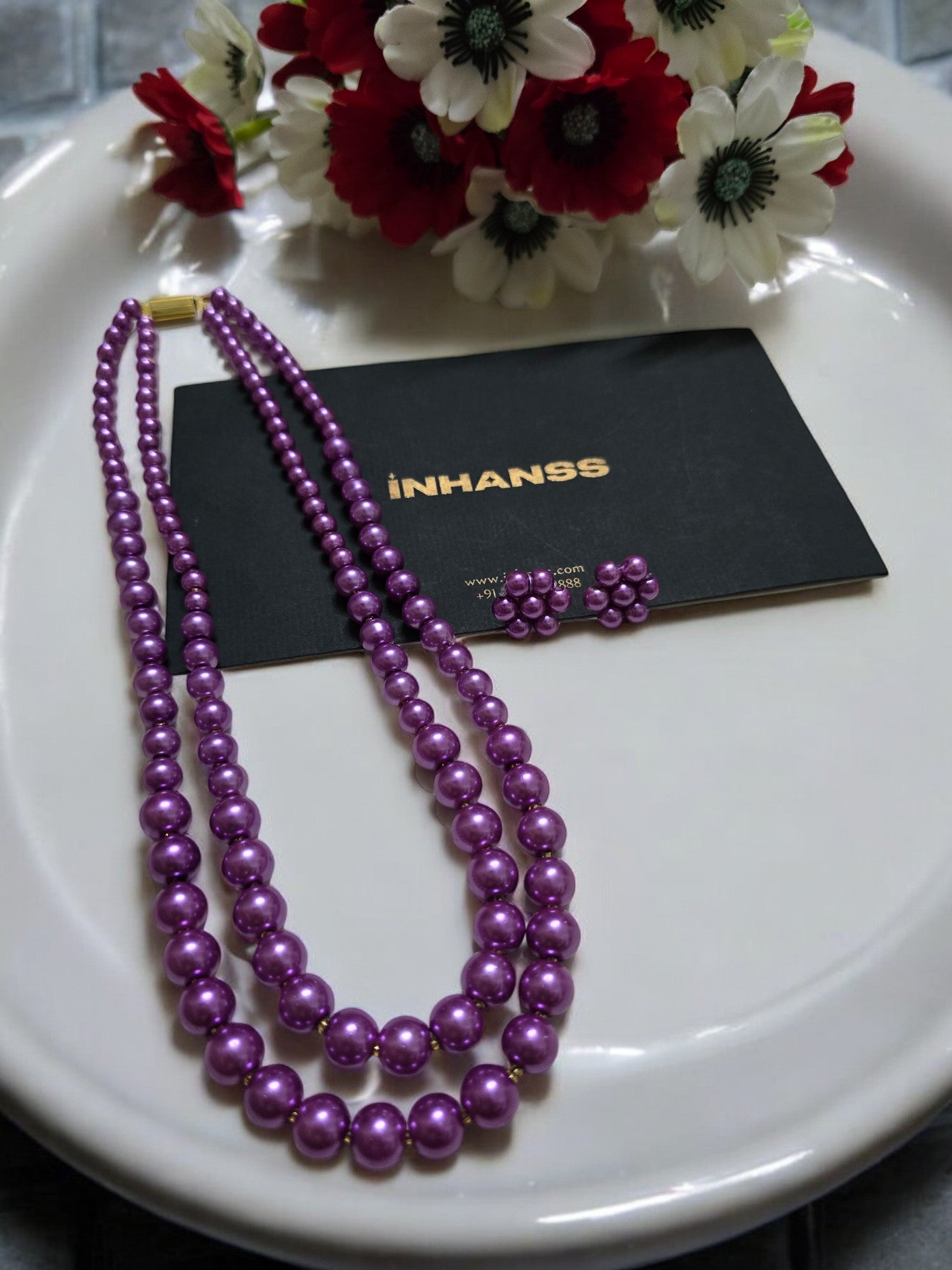 Radiant Grace Pearl Set (Double Layered Pearls) - 15 Colours Available