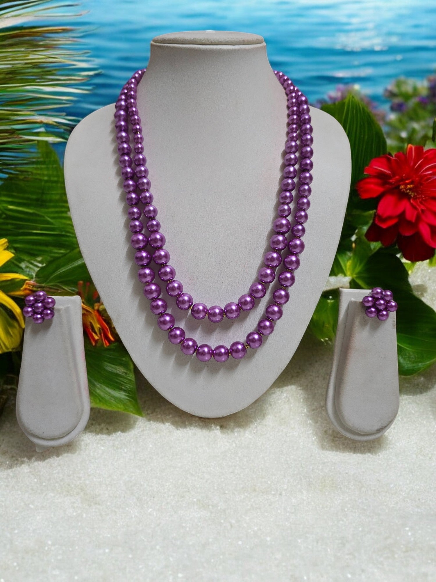 Radiant Grace Pearl Set (Double Layered Pearls) - 15 Colours Available