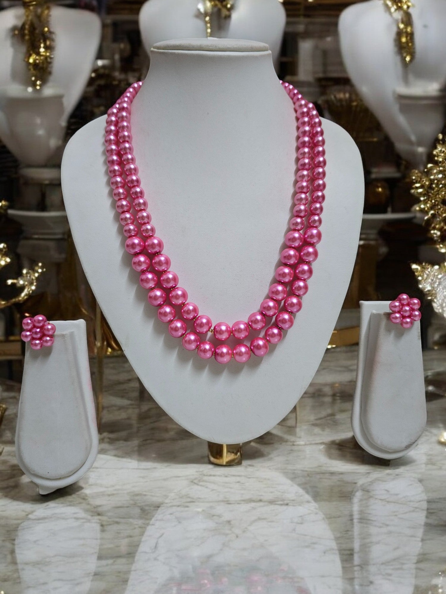 Radiant Grace Pearl Set (Double Layered Pearls) - 15 Colours Available