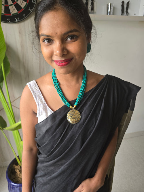 Enchanted Leaves Multi-Layered Necklace Set-Handmade - 2 Variants