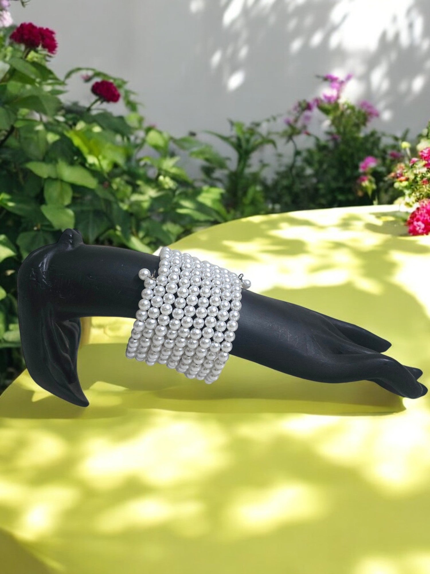 Royal Pearl Spiral Adjustable 9 Lines  Handmade  Bracelet - 3 Variants
