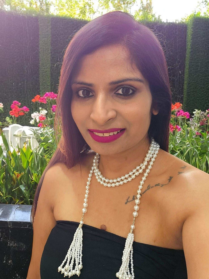 Pearl Tassel Tie –Multi-Style Statement Necklace