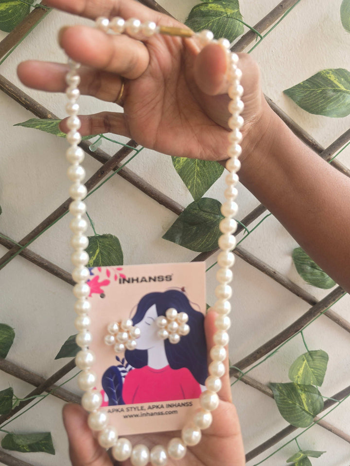 Moonlight Pearl Handmade Necklace Set – Reducing Pearl Design
