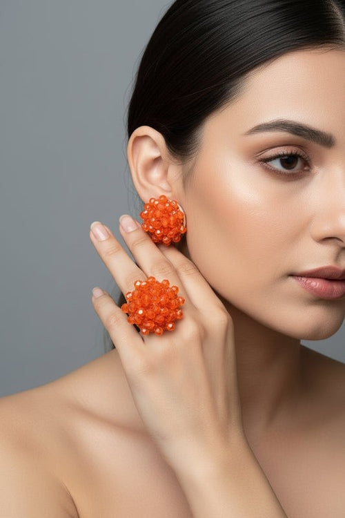 BeadFlora Mini Ring & Stud Set - 10 Colours Available