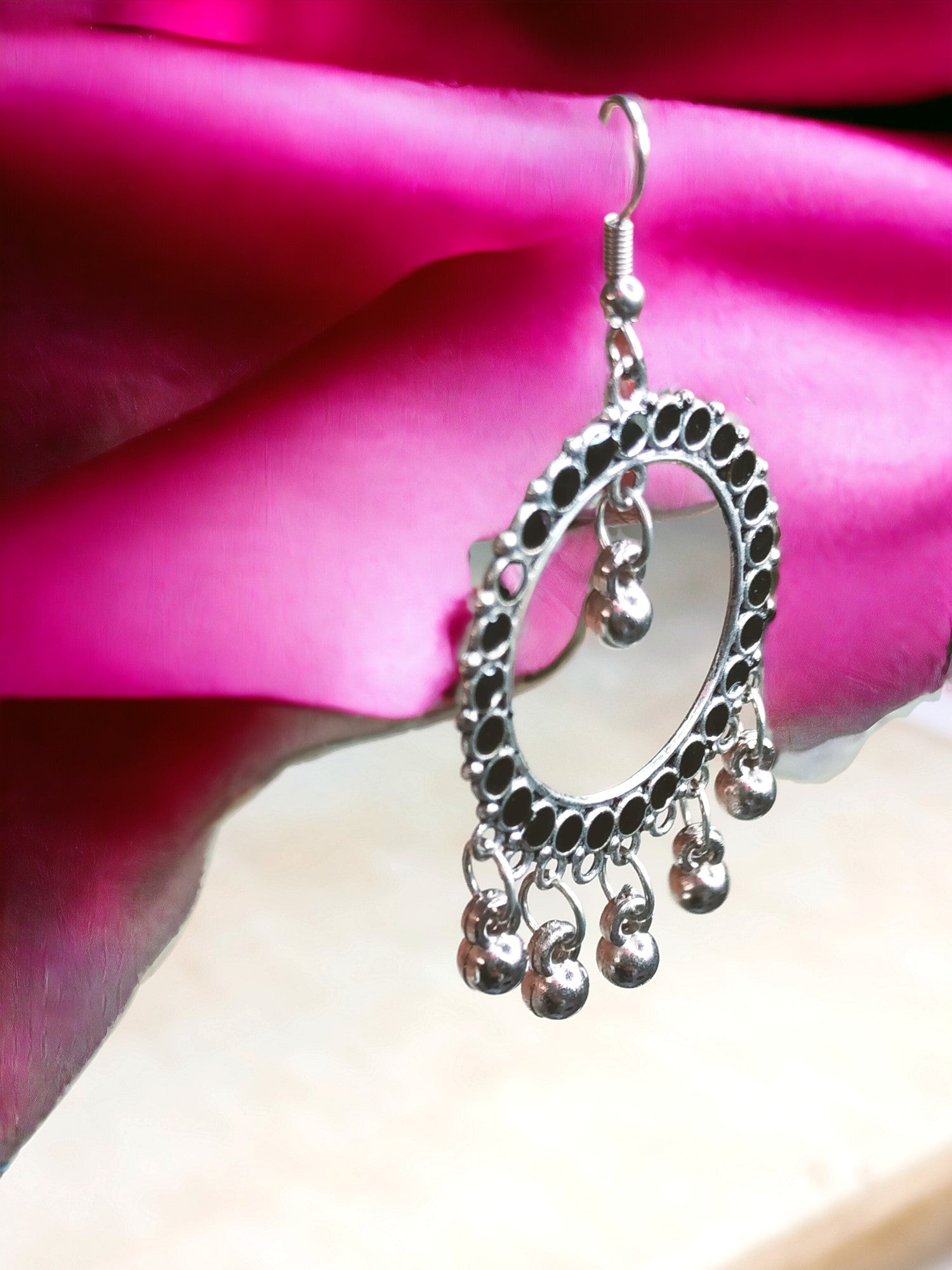 Silver Chandelier Hoops- 2 Colours Available