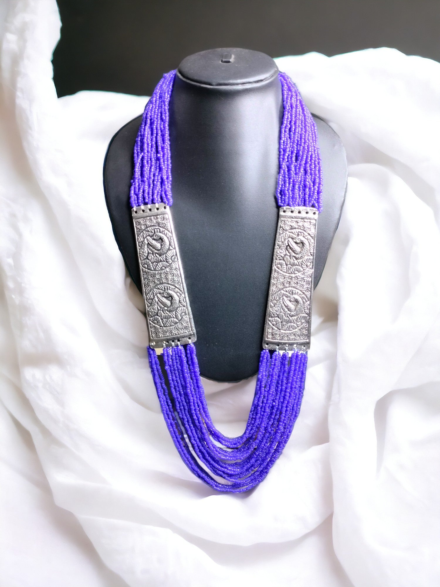 Majesty Handmade Statement Necklace With Matching Earrings -12 Colours Available