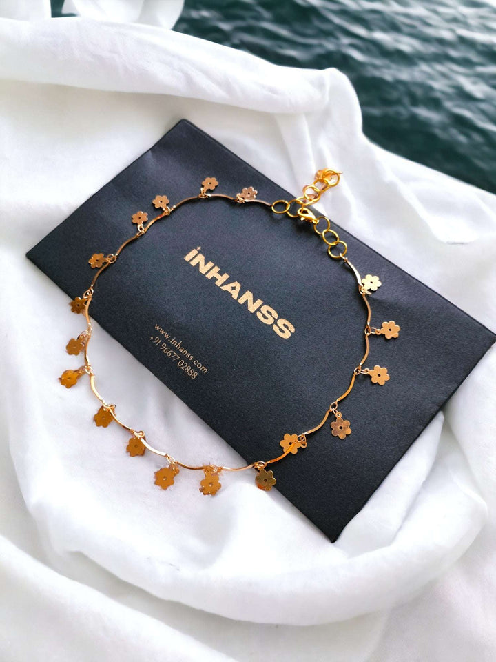 Golden Blossom: Handmade Anti-Tarnish Chains &  Earrings Hamper