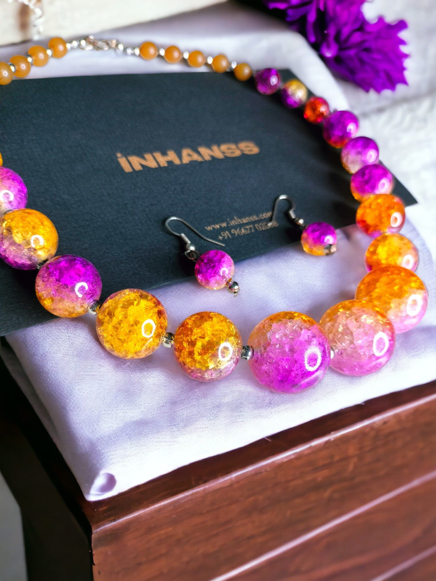 Hand Made Radiance Crystal Bloom Set - 5 Colours Available