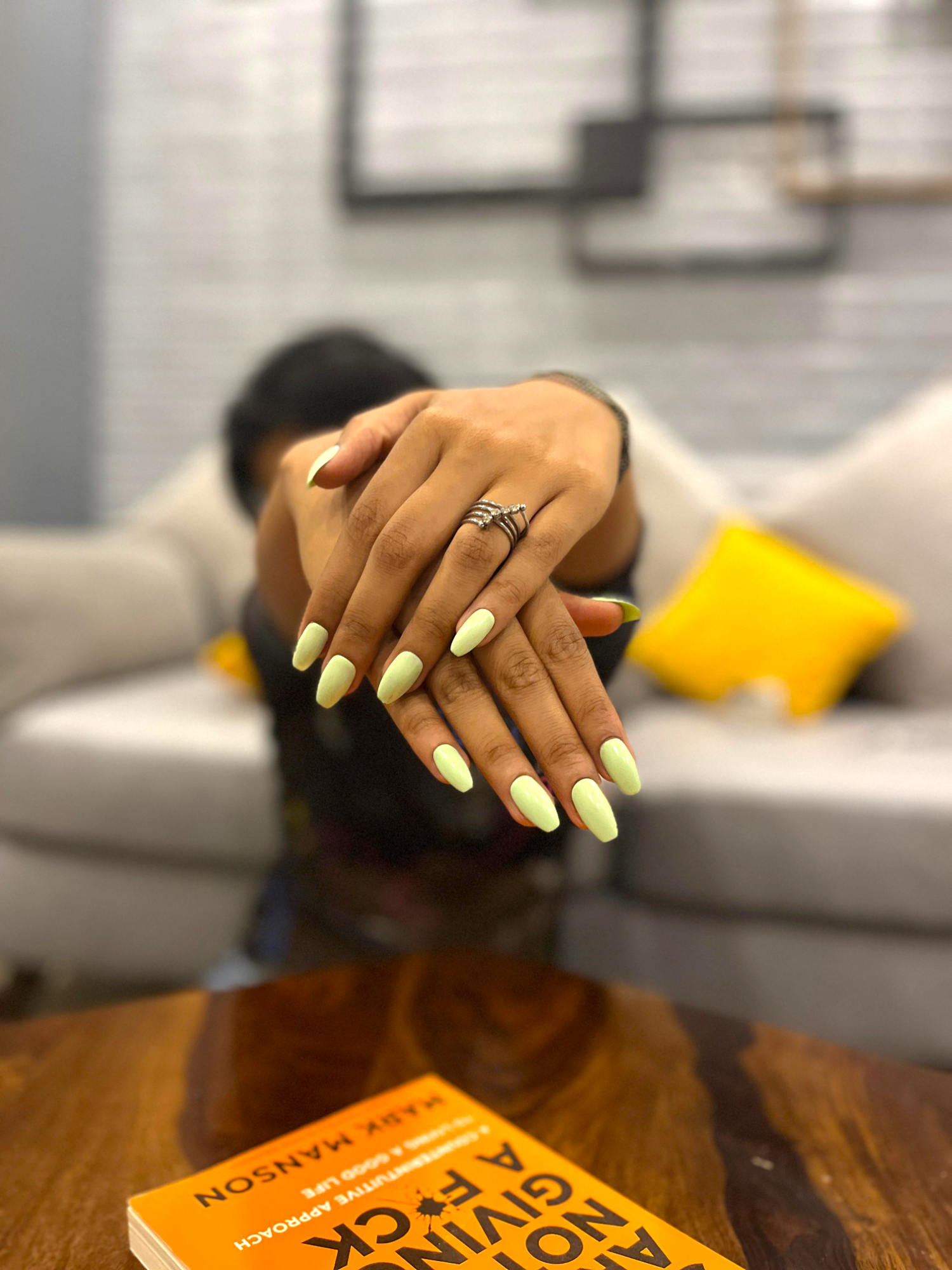 Handmade Reusable Premium Press On With Nail Tabs : EverGreen
