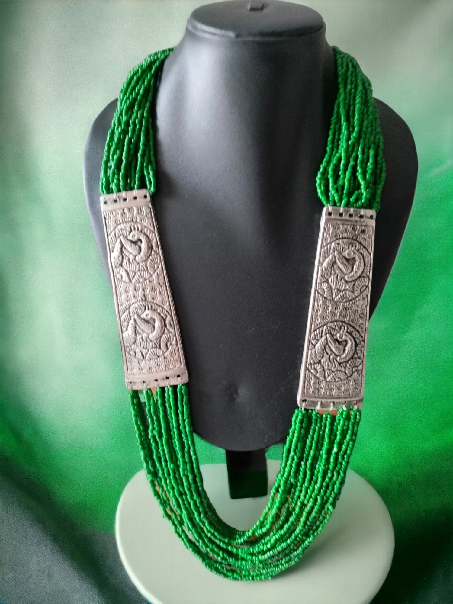 Majesty Handmade Statement Necklace With Matching Earrings -12 Colours Available