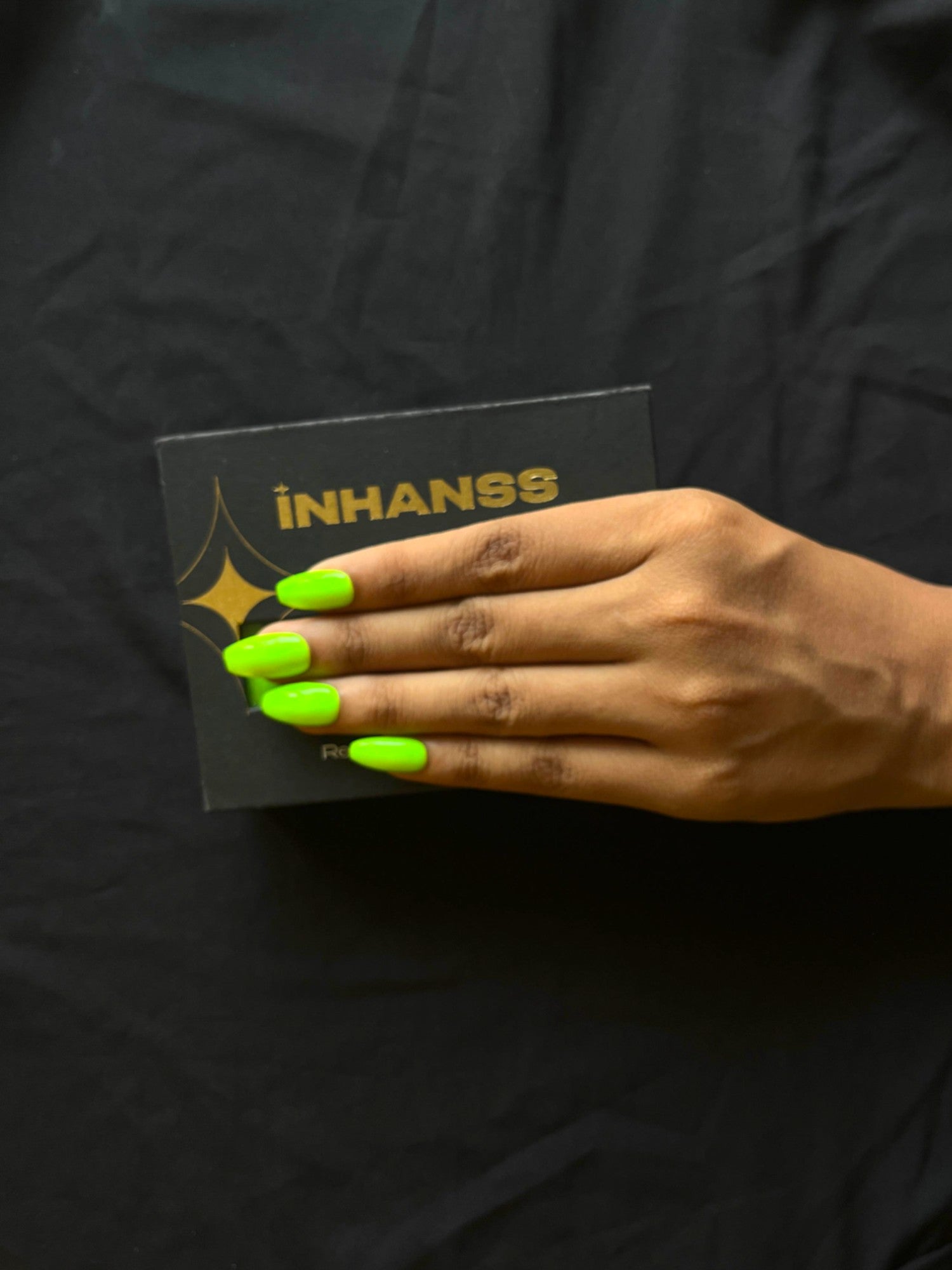 Handmade Reusable Premium Press on With Nail Tabs : Naughty Neon