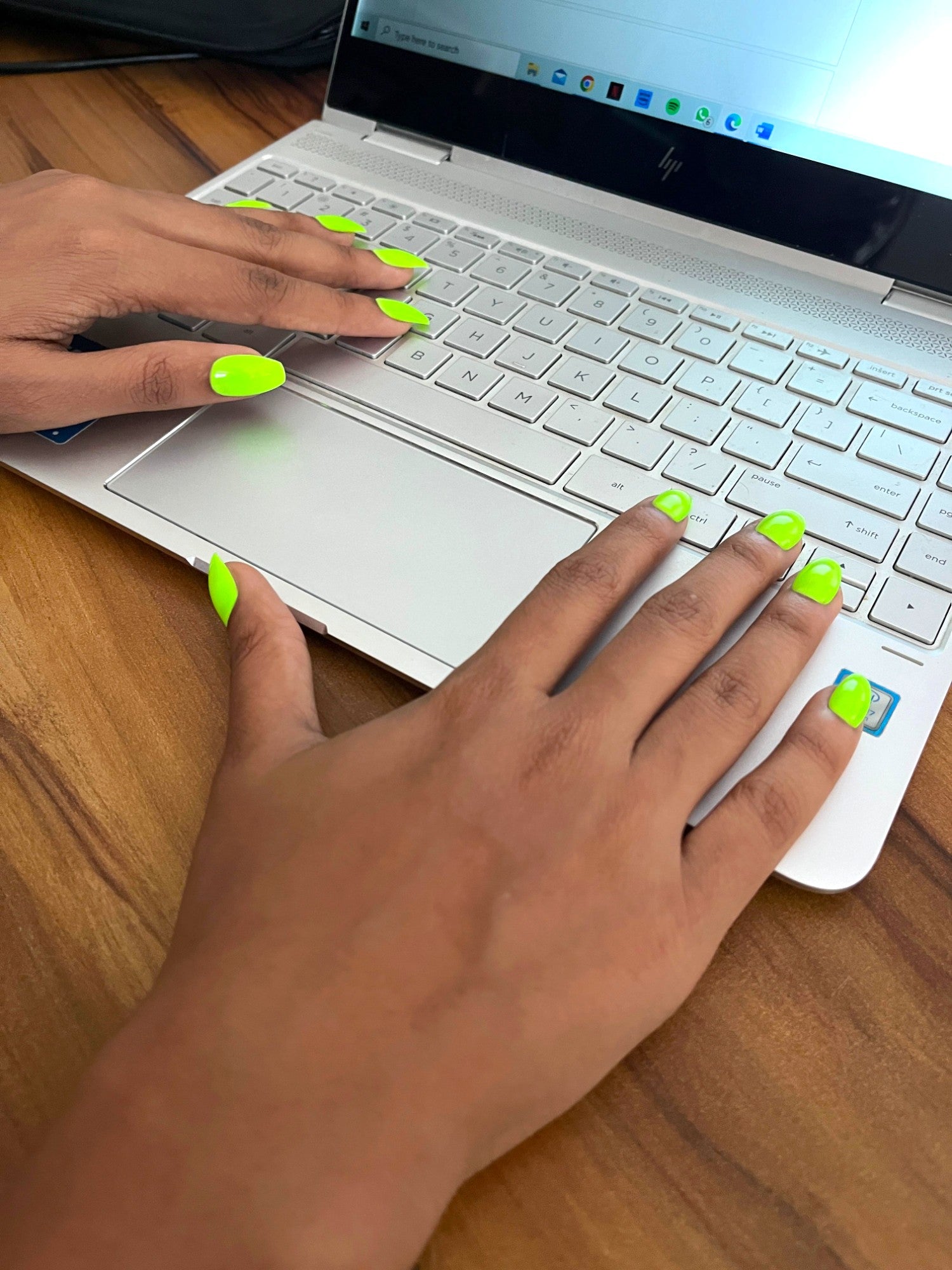 Handmade Reusable Premium Press on With Nail Tabs : Naughty Neon