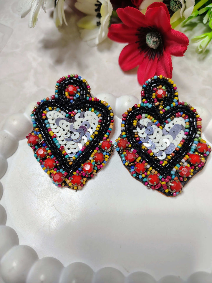 Vibrant Fiesta Drops  - Handmade
