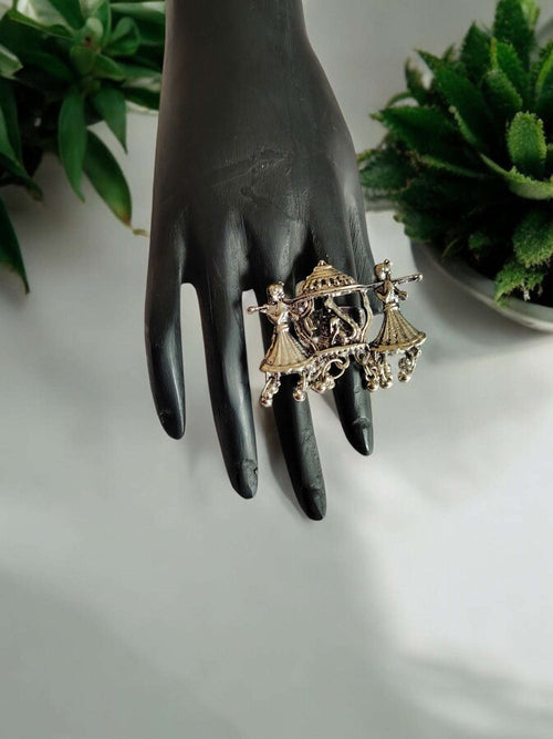 Royal Palanquin Statement Oxidized Ring