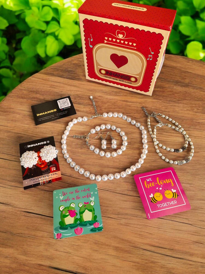 Love for Pearl – 5-in-1 Handmade Rakhi Gift Hamper