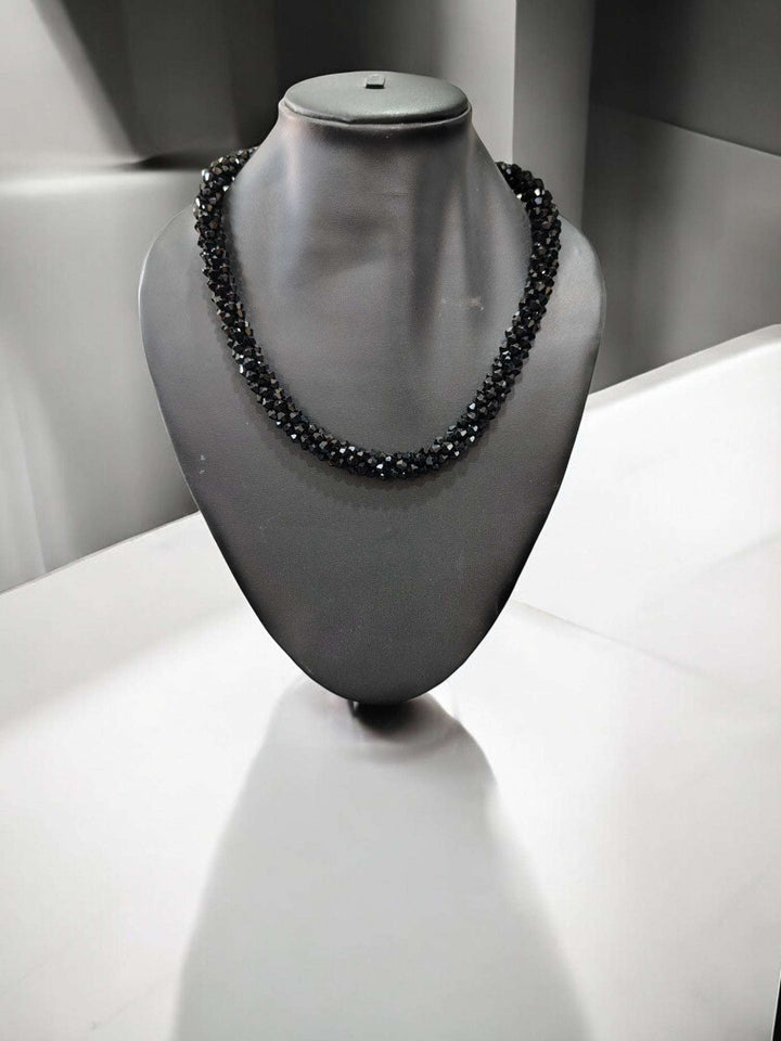 Noor-e-Jalwa – Handmade Crystal Bead Necklace / Necklace with Earrings -Adjustable -(Available in 16 Stunning Colors)