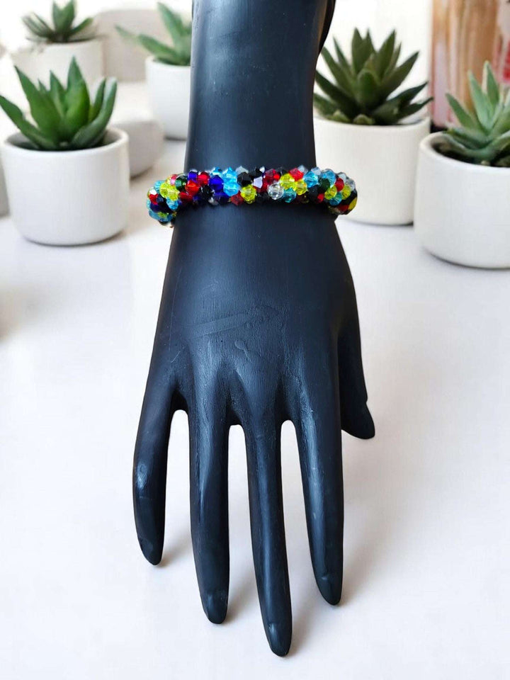 Crystal Bloom – Adjustable Crystal Bead Bracelets (11 Colors) (Perfect for Gifting, Stacking & Styling!)