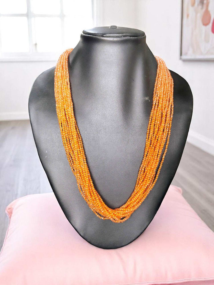 Crystal Beads Luxe Edition – Multi-Layered Necklace- 11 Colours Available