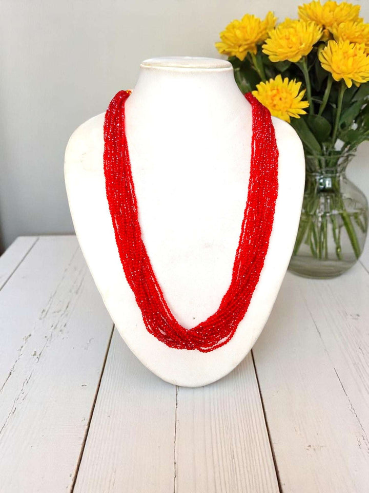 Crystal Beads Luxe Edition – Multi-Layered Necklace- 11 Colours Available