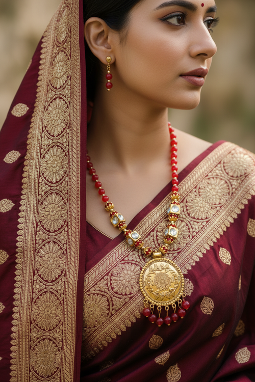 Radiant Raga Handmade and Earring Set