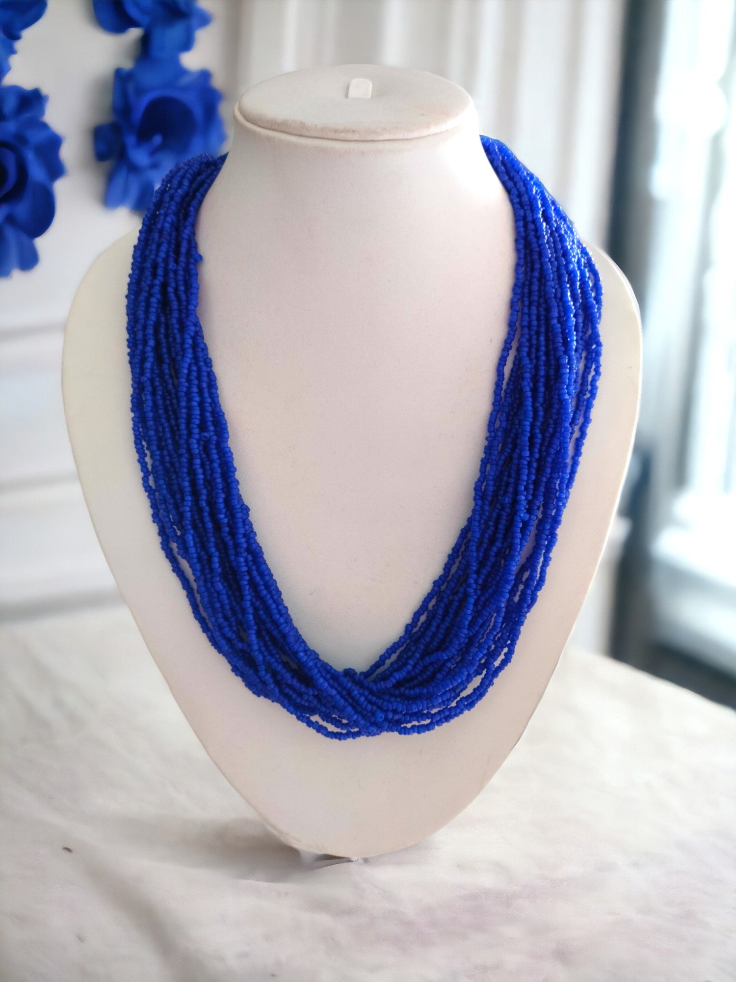 20 Layers Handmade Beaded Multilayer Necklace - 23 Colours Available