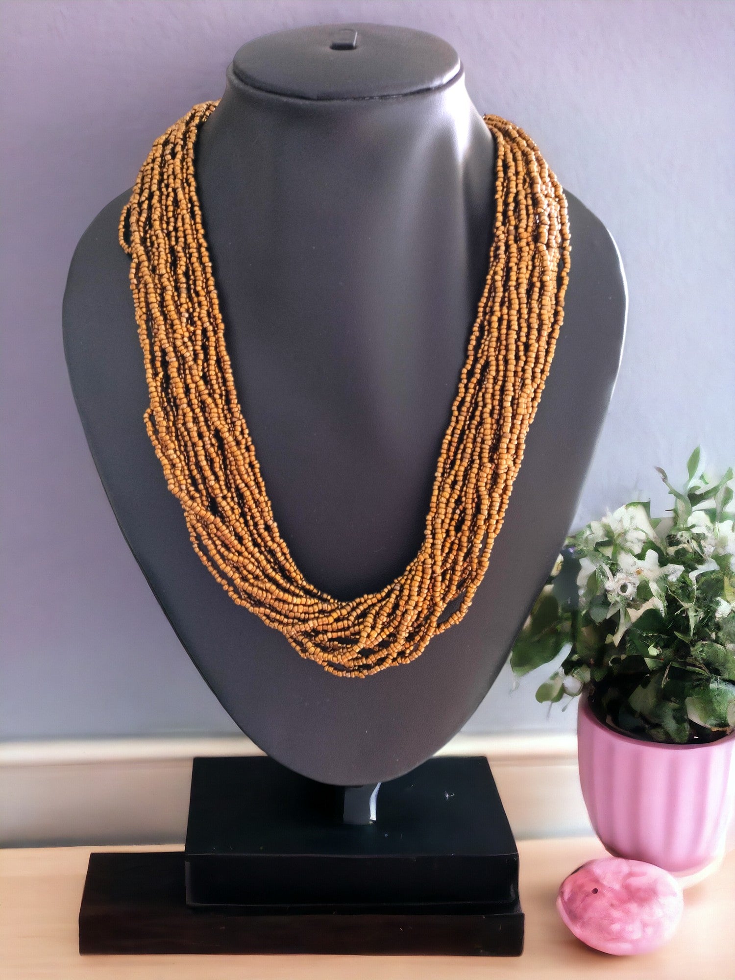 20 Layers Handmade Beaded Multilayer Necklace - 23 Colours Available