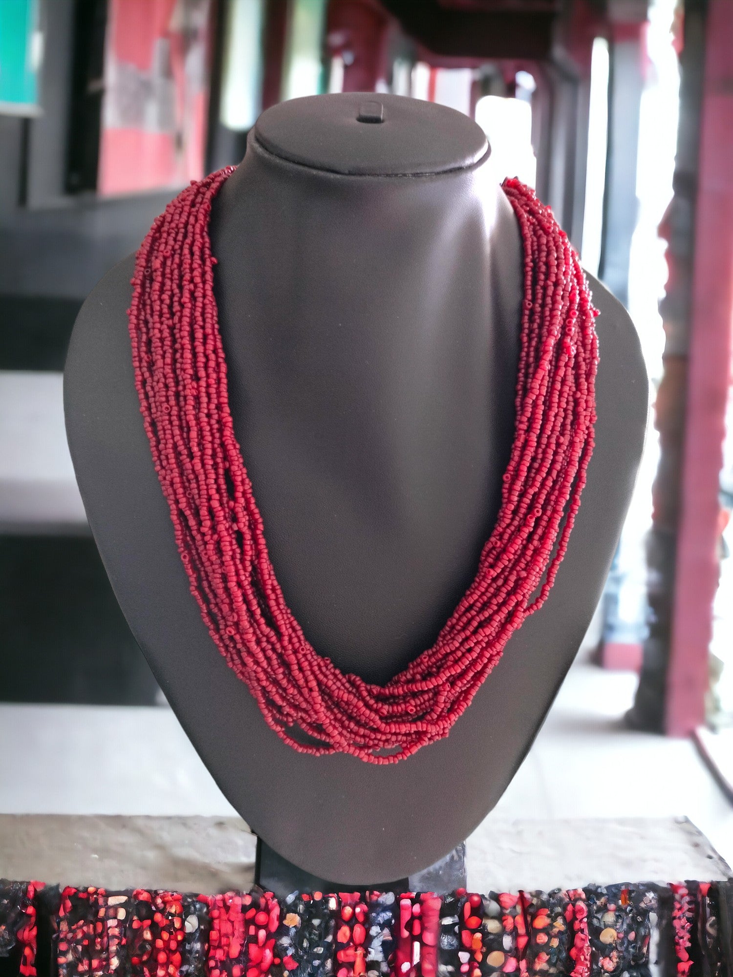 20 Layers Handmade Beaded Multilayer Necklace - 23 Colours Available